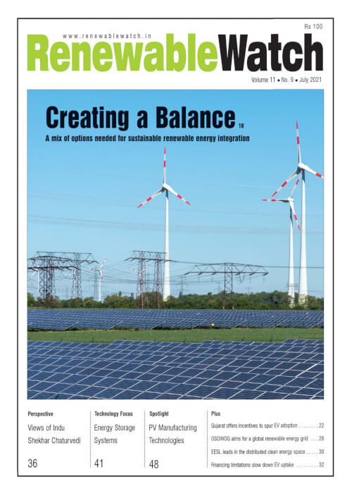 Startups incubated at VJTI-TBI covered by Renewable Watch Magazine, July 2021 issue
